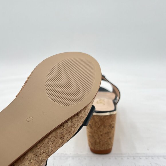 FOWT Fashion Almond Toe Cross Strap Slide Sandals Slip on Platform High Wedge H - Picture 5 of 7